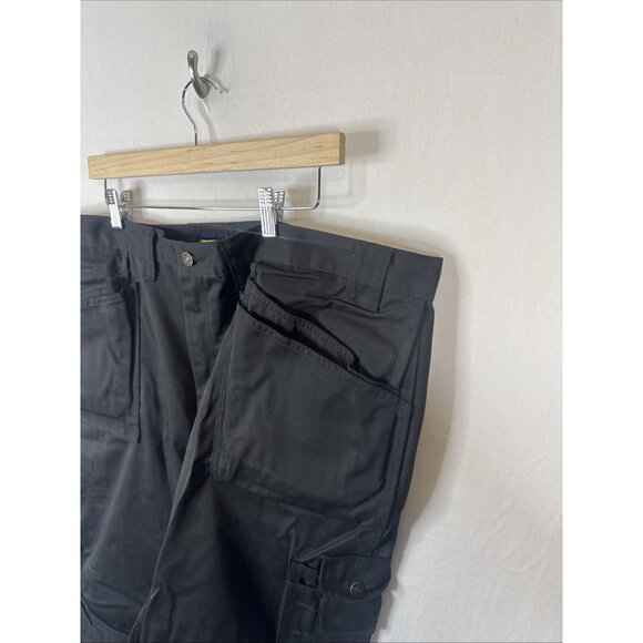 Blaklader Workwear Pants Black 44x30 Utility Cargo Reinforced Knee Tradesman - Picture 3 of 8